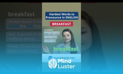Hardest Words to Pronounce in English Breakfast shorts english englishclass101