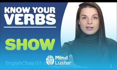 SHOW Basic Verbs Learn English Grammar