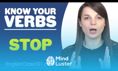 STOP Basic Verbs Learn English Grammar