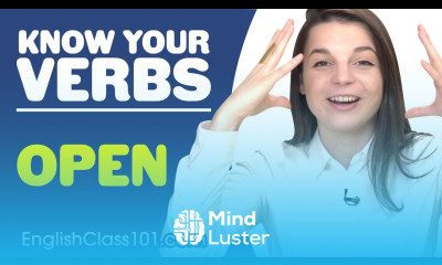 OPEN Basic Verbs Learn English Grammar