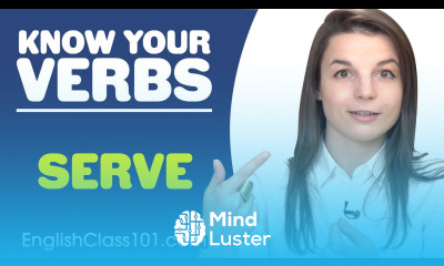 SERVE Basic Verbs Learn English Grammar