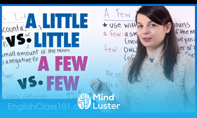 English Grammar Little vs A Little Few vs A Few
