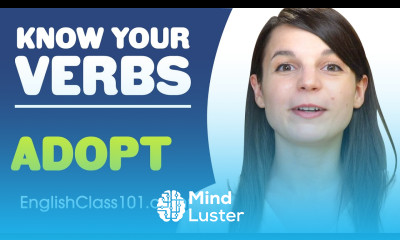 ADOPT Basic Verbs Learn English Grammar