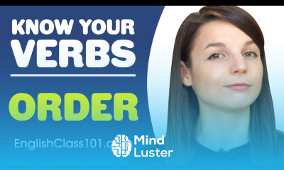 ORDER Basic Verbs Learn English Grammar