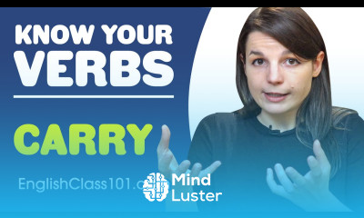 CARRY Basic Verbs Learn English Grammar