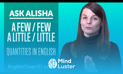 A Few Few A Little Little How to Talk About Quantities in English