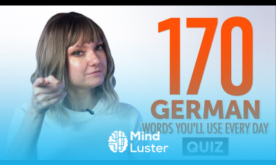 Learn Quiz 170 German Words You ll Use Every Day Basic Vocabulary 57 ...