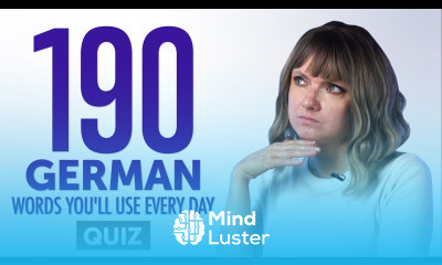 Learn Quiz 190 German Words You ll Use Every Day Basic Vocabulary 59 ...