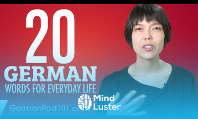 20 German Words for Everyday Life Basic Vocabulary 1