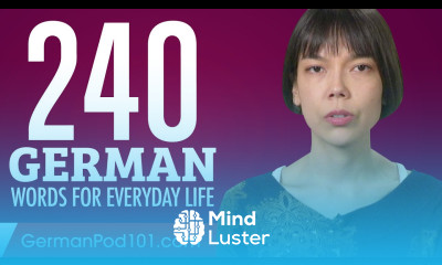 240 German Words for Everyday Life Basic Vocabulary 12