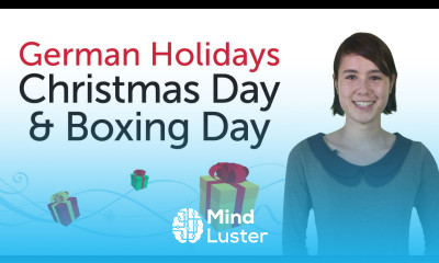 Learn German Holidays Christmas Day Boxing Day