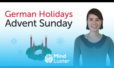 Learn German Holidays Advent Sunday