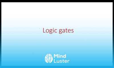 Logic gates AND OR NOT STLD Lec 20