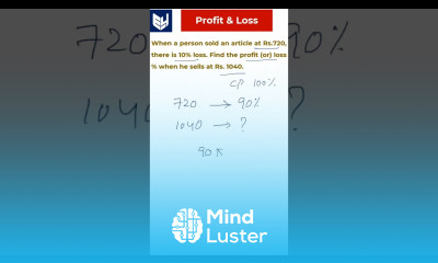 Profit Loss Example 1 Aptitude