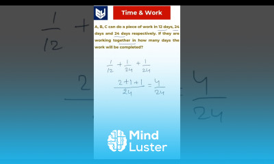 Time Work Example1 Aptitude