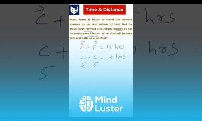 Time Distance Example2 Aptitude