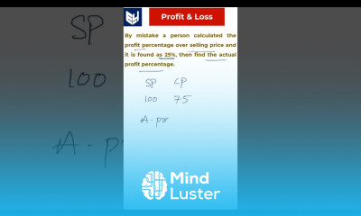 Profit Loss Aptitude shorts Example3