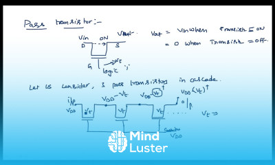 Pass transistor Figure of merit VLSI Lec 15
