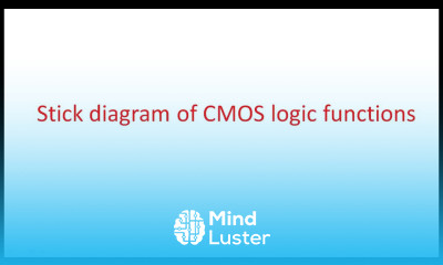 CMOS logic functions Stick diagram VLSI Lec 30