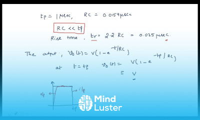 Low pass RC network Examples Pulse Digital Circuits Lec 09