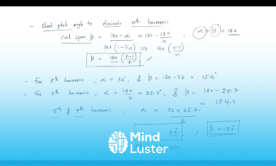 Short pitch factor Advantages Dis Advantages Synchronous Machines Lec 07