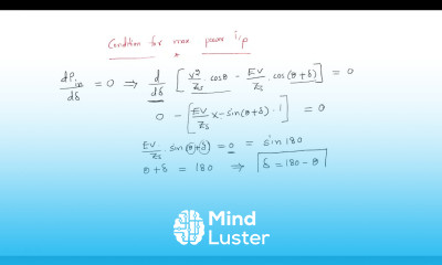 Synchronous Induction Motor Maximum power input Synchronous Machines Lec 39