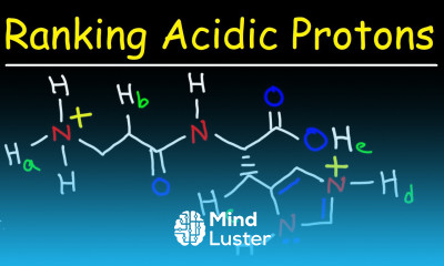 Ranking Protons in order of Increasing Acidity Using pKa Values