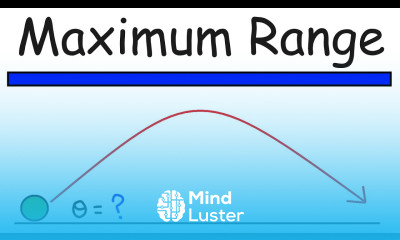 Projectile Motion Maximum Range Angle Physics Calculus