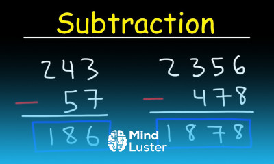 Subtraction Math Basic Introduction