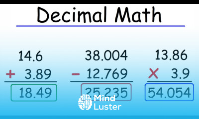 Math Decimal Arithmetic