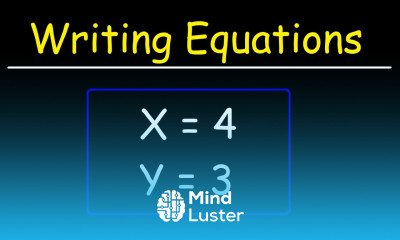 How To Write The Equation of a Line Given The X and Y Intercepts Algebra