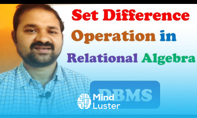 Set Difference Operation in Relational Algebra Examples Queries DBMS