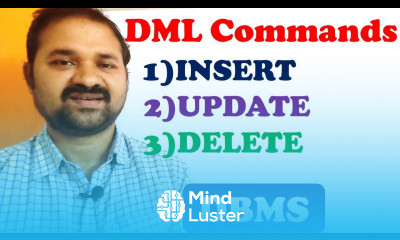 Learn SQL DML Commands insert update delete DBMS MySQL implementation ...