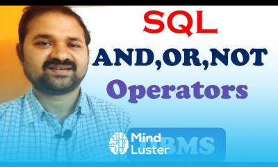 SQL operators AND OR NOT Logical Operators DBMS Database Management Systems