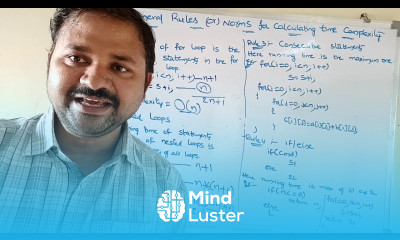 General rules or norms for calculating time complexity Data Structures DAA