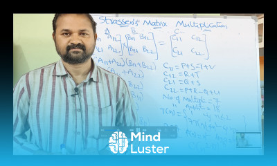 Strassen s Matrix Multiplication Concept Algorithm Time Complexity DAA Divide and Conquer