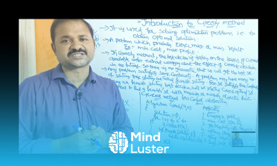 Introduction to Greedy Method General Method Control Abstraction Applications DAA