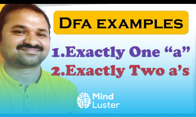 DFA Examples 10 11 Set of all strings with Exactly One a with Exactly Two a s