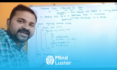 Learn sleep method Thread Class Methods in Java Part3 - Mind Luster
