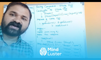 Learn JTable Class Swing Components Swing Controls Java Programming ...