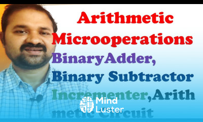 Arithmetic Microoperations 4 bit Binary Adder Subtractor Incrementer Arithmetic Circuit