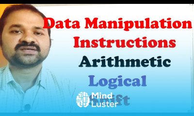 Data Manipulation Instructions In Computer Organization Architecture Arithmetic Logical Shift