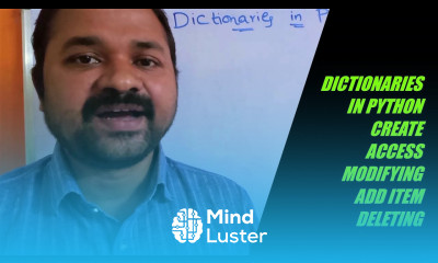 Dictionaries in Python Programming Creating Accessing Adding items Modify ing Deleting