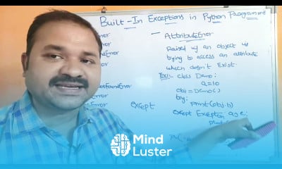 Learn Built in Exceptions in Python Programming Predefined Exceptions ...
