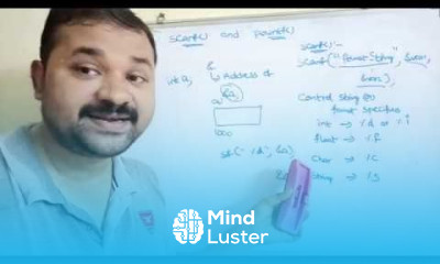 Input Output functions in c printf scanf putchar getchar gets and puts