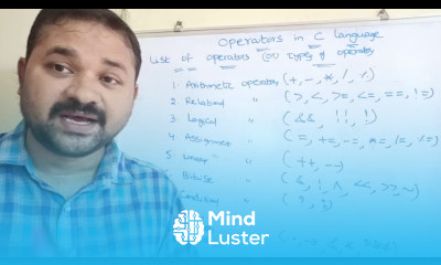 list of operators in c language