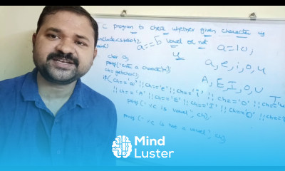 Vowel or Consonant program in c C Program to Check Whether a Character is Vowel or Consonant