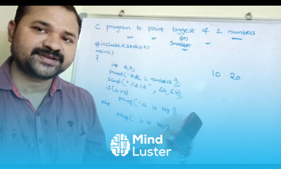 biggest or smallest of two numbers program in c