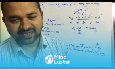 Learn C Program to find largest and smallest element in the array ...