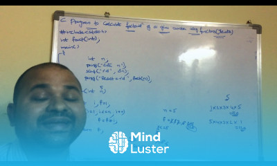 Learn C Program to calculate factorial of a given number using ...